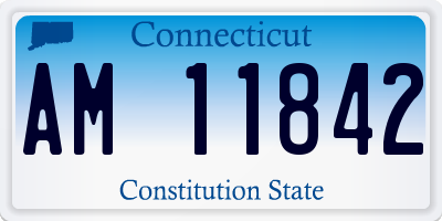 CT license plate AM11842