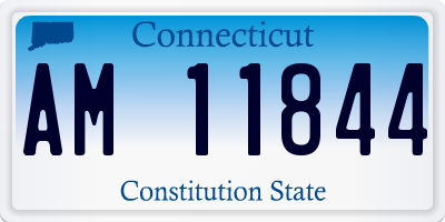 CT license plate AM11844