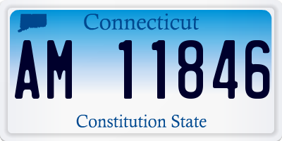CT license plate AM11846