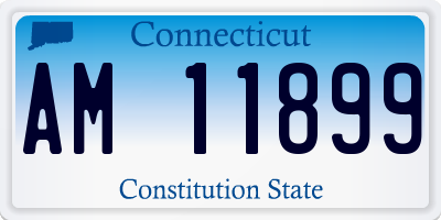 CT license plate AM11899