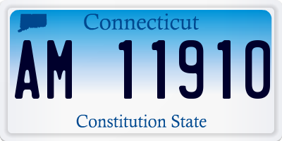 CT license plate AM11910