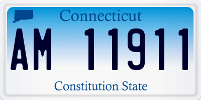 CT license plate AM11911