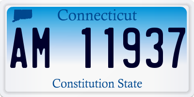 CT license plate AM11937