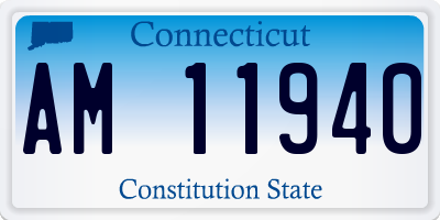 CT license plate AM11940