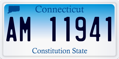 CT license plate AM11941