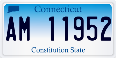 CT license plate AM11952