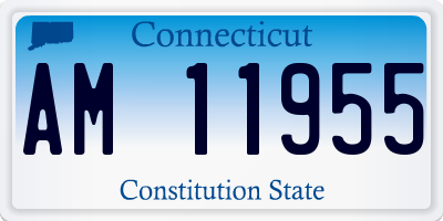 CT license plate AM11955