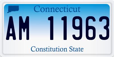 CT license plate AM11963
