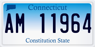 CT license plate AM11964