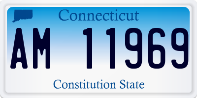 CT license plate AM11969