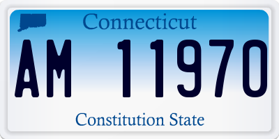 CT license plate AM11970