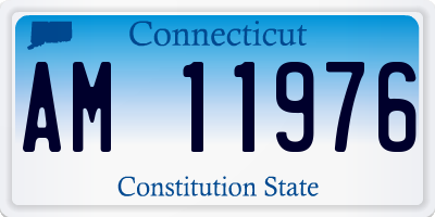 CT license plate AM11976