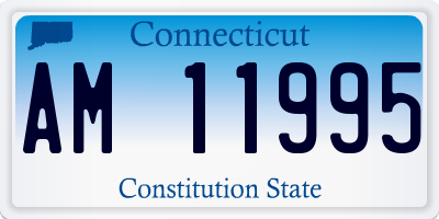 CT license plate AM11995