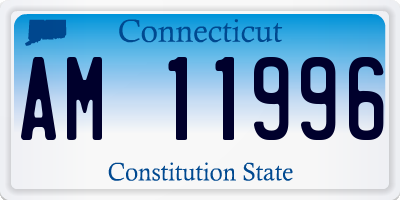 CT license plate AM11996