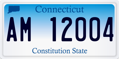 CT license plate AM12004