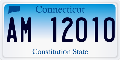 CT license plate AM12010
