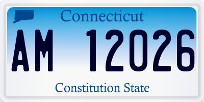 CT license plate AM12026