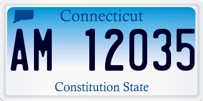 CT license plate AM12035