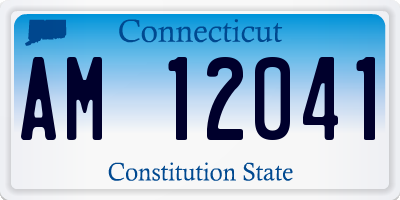 CT license plate AM12041
