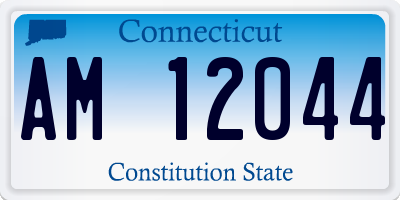 CT license plate AM12044