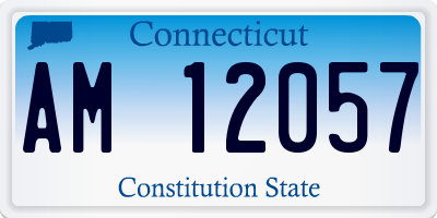 CT license plate AM12057