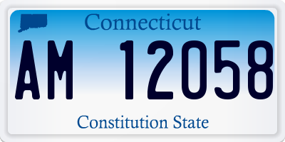 CT license plate AM12058