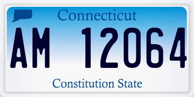 CT license plate AM12064