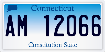 CT license plate AM12066