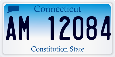 CT license plate AM12084