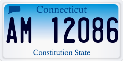 CT license plate AM12086