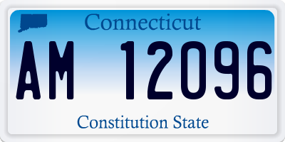 CT license plate AM12096