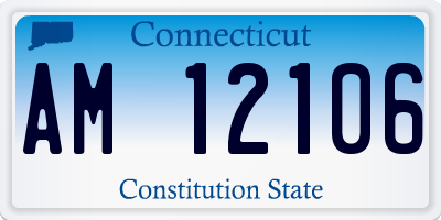 CT license plate AM12106