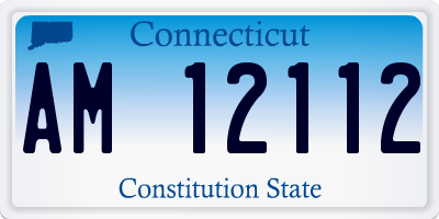 CT license plate AM12112