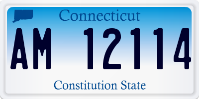 CT license plate AM12114