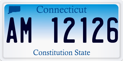 CT license plate AM12126
