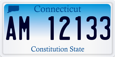 CT license plate AM12133