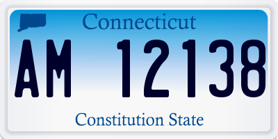 CT license plate AM12138