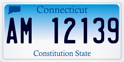 CT license plate AM12139