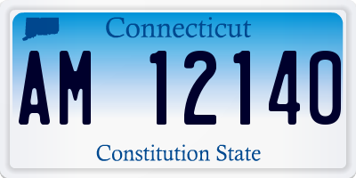 CT license plate AM12140