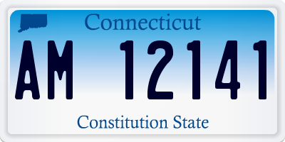CT license plate AM12141