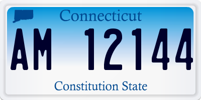 CT license plate AM12144