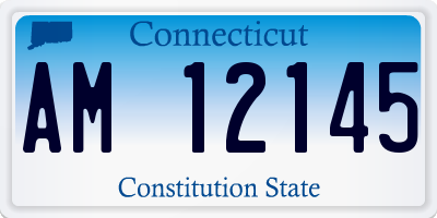 CT license plate AM12145