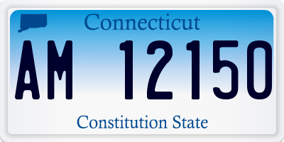 CT license plate AM12150