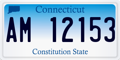 CT license plate AM12153