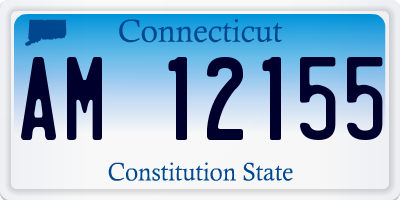 CT license plate AM12155
