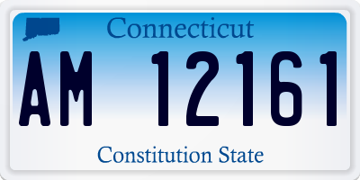 CT license plate AM12161