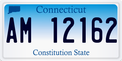 CT license plate AM12162