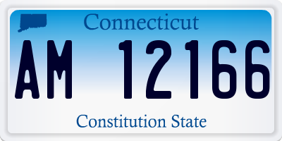 CT license plate AM12166
