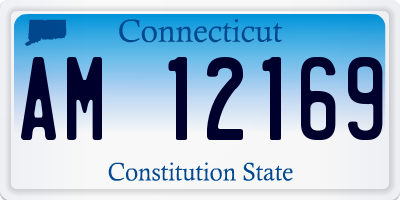 CT license plate AM12169