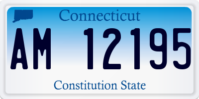 CT license plate AM12195